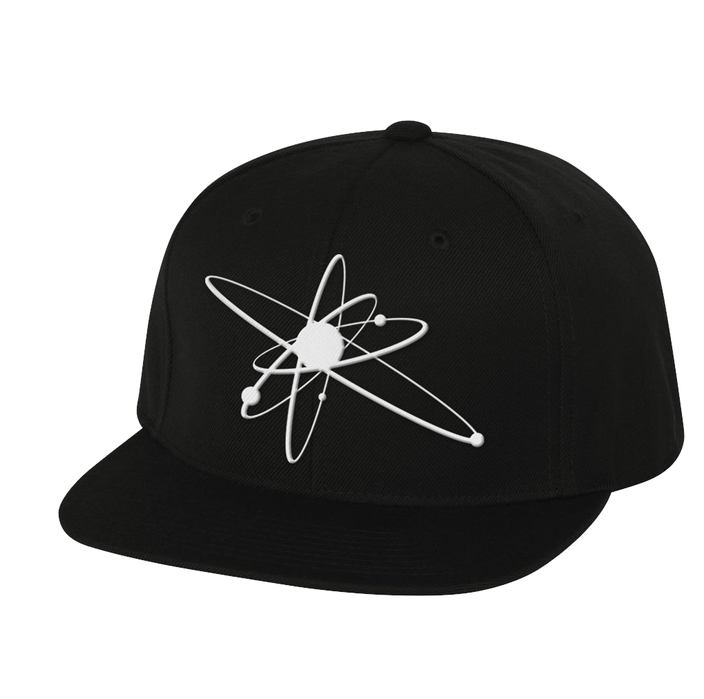 White Embroidered Astrolux Snapback